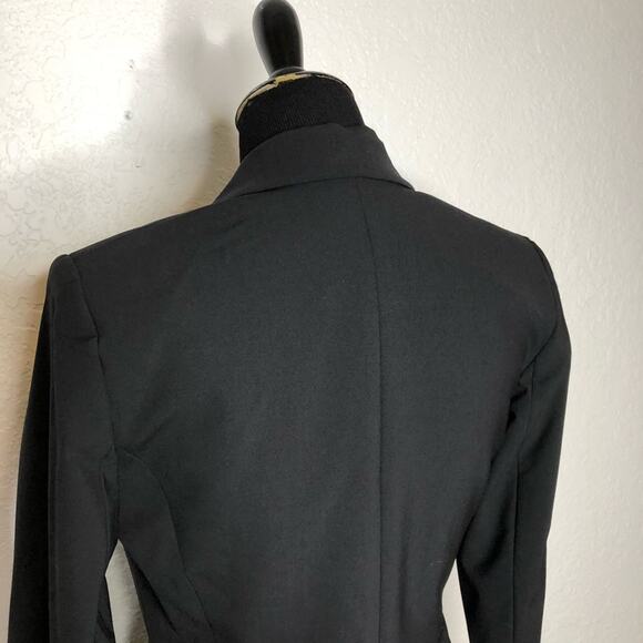 Theory Liv Tailor black wool button front blazer size 4 - Picture 8 of 16